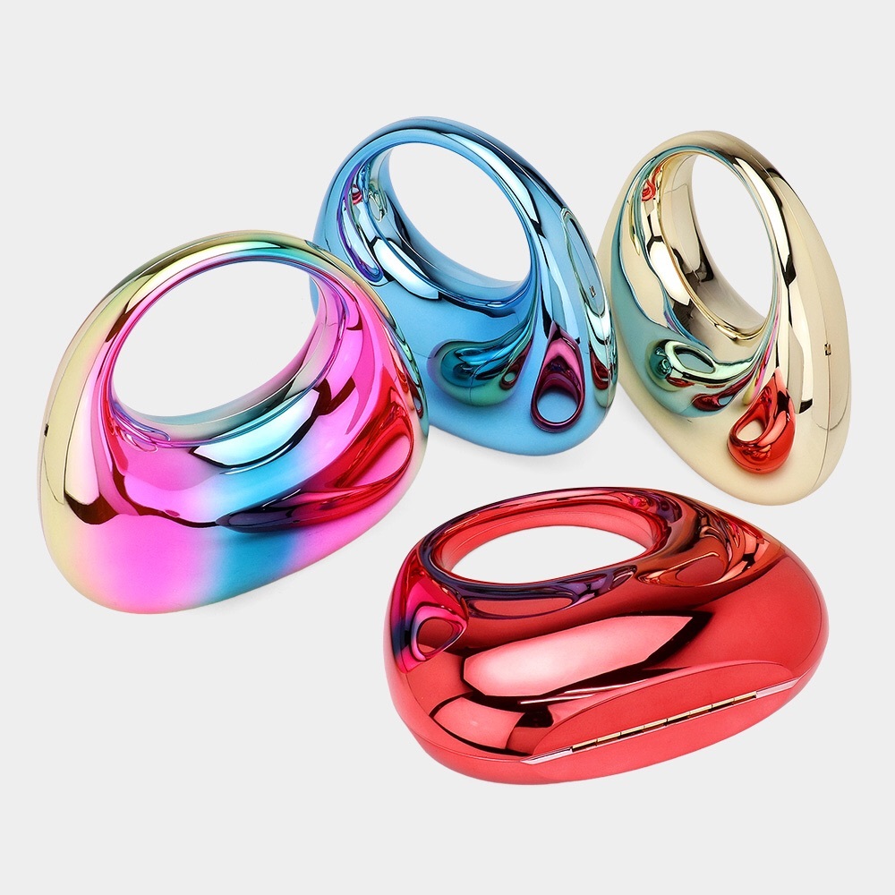 Metallic Acrylic Crescent Bags